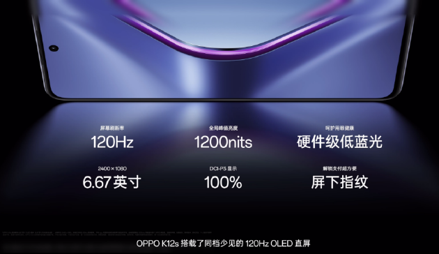 OPPO K12s正式发布：7000mAh五年长寿大电池，起售价1099元
